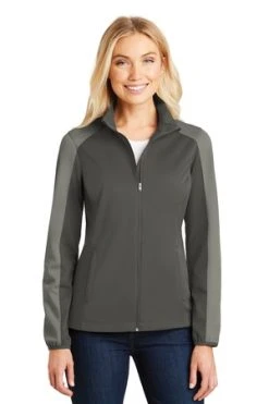 Ladies Active Colorblock Soft Shell Jacket -Port Authority Shop 6945f1ea1f6ed4