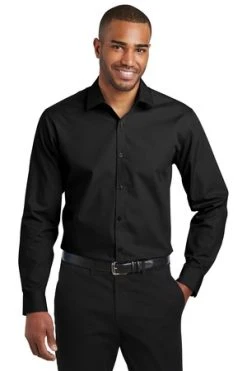 Slim Fit Carefree Poplin Shirt -Port Authority Shop 6965ec28fe05c1