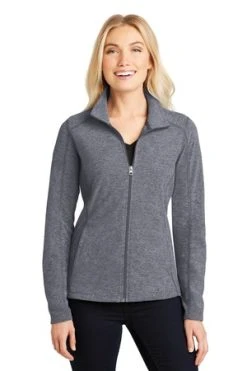 Ladies Heather Microfleece Full-Zip Jacket -Port Authority Shop 6ca9018553c5e7