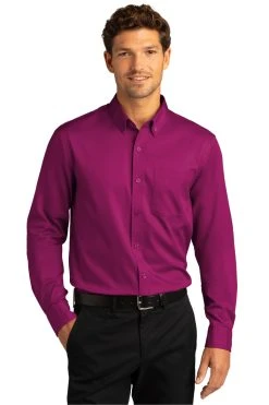 Long Sleeve SuperPro React™ Twill Shirt -Port Authority Shop 6dbec03b4822c3