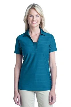 Ladies Horizontal Texture Polo -Port Authority Shop 6ebf68c776010c