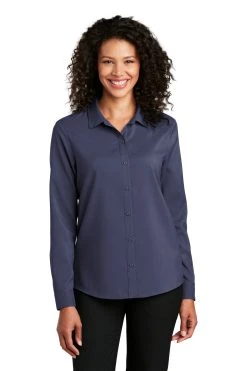 Ladies Long Sleeve Performance Staff Shirt -Port Authority Shop 7015e5706ba7bc