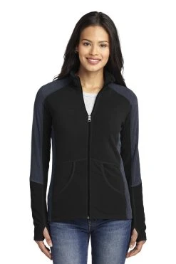 Ladies Colorblock Microfleece Jacket -Port Authority Shop 73ff7a44170082
