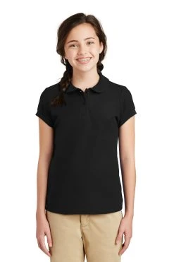 Girls Silk Touch Peter Pan Collar Polo -Port Authority Shop 7440973f8f879b
