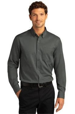 Long Sleeve SuperPro React™ Twill Shirt -Port Authority Shop 75ea566dc7067f