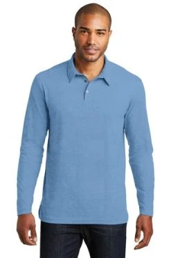 Long Sleeve Meridian Cotton Blend Polo 15 Long Sleeve Meridian Cotton Blend Polo -Port Authority Shop 770a38bb9f01e2