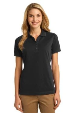 Ladies Rapid Dry Tipped Polo -Port Authority Shop 7a2d657aace628