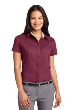 Ladies Short Sleeve Easy Care Shirt -Port Authority Shop 7c69037f5a7328