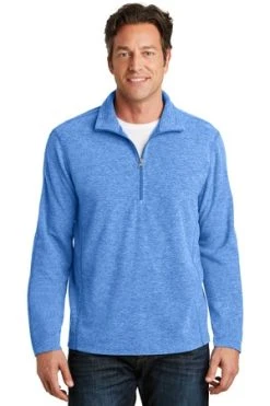 Heather Microfleece 1/2-Zip Pullover -Port Authority Shop 7cadf2a9366d2a