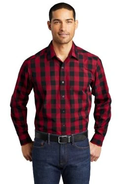 Adult Unisex Everyday Plaid Shirt -Port Authority Shop 7d04da615fa218