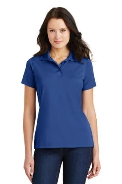 Ladies Poly-Charcoal Blend Pique Polo -Port Authority Shop 7fa861a3ed028b