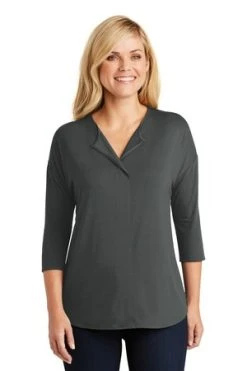 Ladies Concept 3/4-Sleeve Soft Split Neck Top 13 Ladies Concept 3/4-Sleeve Soft Split Neck Top -Port Authority Shop 807cd57fb672bc