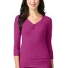 Ladies Concept Stretch 3/4-Sleeve Scoop Henley -Port Authority Shop 81320b5716a6e2