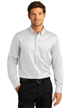 Long Sleeve SuperPro React™ Twill Shirt -Port Authority Shop 82396ea2aad626