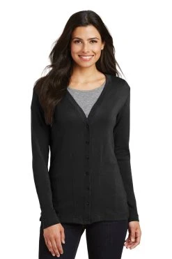 Ladies Modern Stretch Cotton Cardigan -Port Authority Shop 82535ca28b44e7