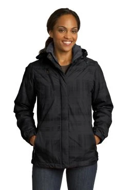 Ladies Brushstroke Print Insulated Jacket -Port Authority Shop 86698c3c045c3e