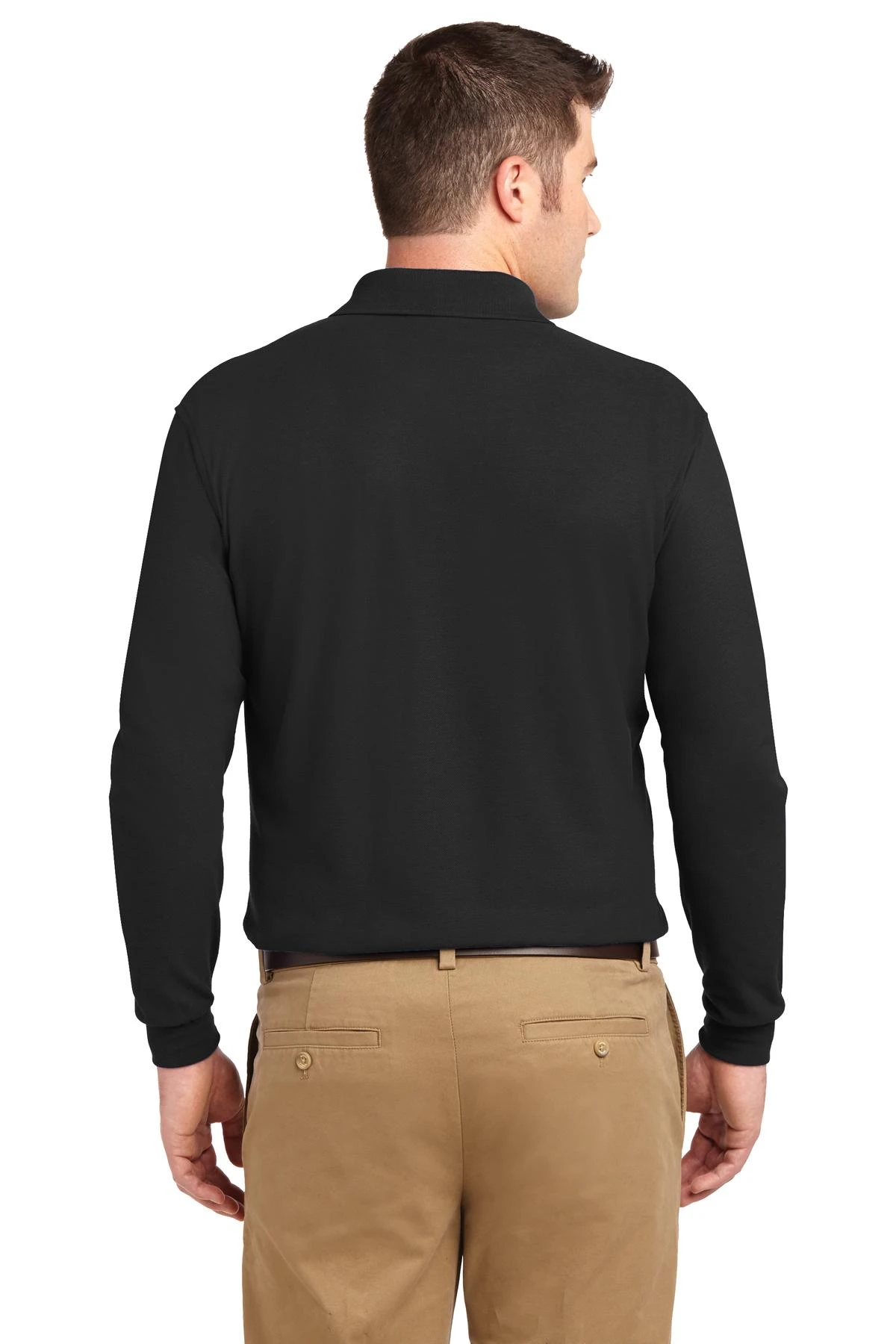 Tall Silk Touch Long Sleeve Polo 4 Tall Silk Touch Long Sleeve Polo - Image 2