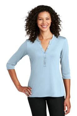 Ladies UV Choice Pique Henley -Port Authority Shop 8d7da5be3543e7