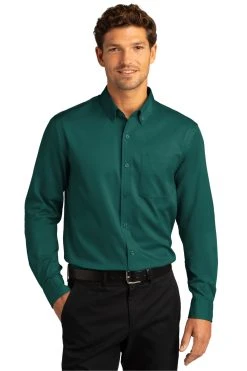 Long Sleeve SuperPro React™ Twill Shirt -Port Authority Shop 90a11acfaec64b
