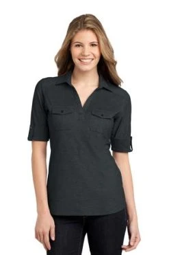 Ladies Oxford Pique Double Pocket Polo 19 Ladies Oxford Pique Double Pocket Polo -Port Authority Shop 9124363b97f170