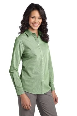 Ladies Fine Stripe Stretch Poplin Shirt 10 Ladies Fine Stripe Stretch Poplin Shirt -Port Authority Shop 926c7b218c90ce