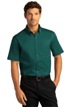 Short Sleeve SuperPro React™Twill Shirt -Port Authority Shop 92e2f78bed620a