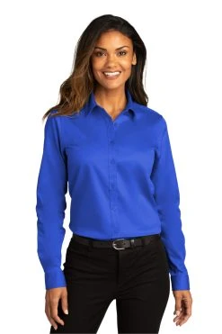 Ladies Long Sleeve SuperPro React Twill Shirt 36 Ladies Long Sleeve SuperPro React Twill Shirt -Port Authority Shop 966142edad133a