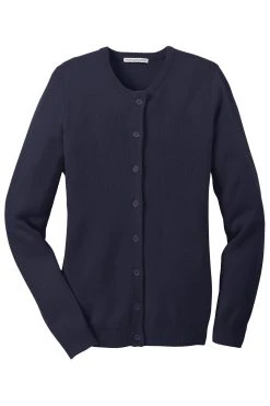 Ladies Value Jewel-Neck Cardigan Sweater -Port Authority Shop 980ee4c7c4407b