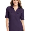Ladies Oxford Pique Double Pocket Polo -Port Authority Shop 98fdf5d7b467c5