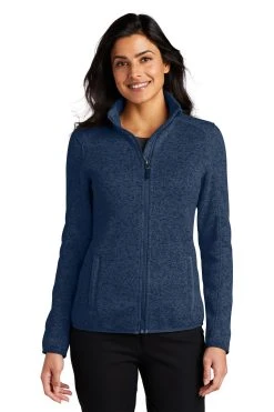 Ladies Sweater Fleece Jacket -Port Authority Shop 9af7718f3f2007