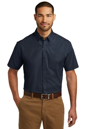 Short Sleeve Carefree Poplin Shirt