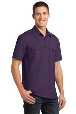 Oxford Pique Double Pocket Polo -Port Authority Shop 9d1befa6449c0e