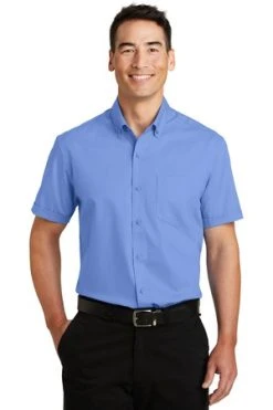 Short Sleeve SuperPro Twill Shirt -Port Authority Shop 9e193ca0a1be70
