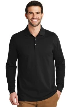 EZCotton Long Sleeve Polo 16 EZCotton Long Sleeve Polo -Port Authority Shop a02ea119e6c398