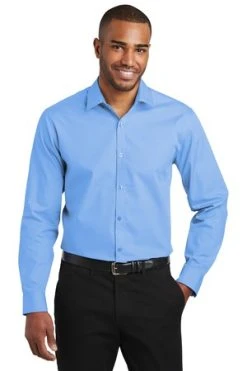 Slim Fit Carefree Poplin Shirt -Port Authority Shop a15eca31ac72db