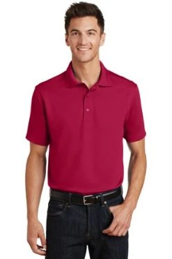 Poly-Charcoal Blend Pique Polo