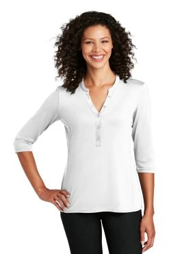 Ladies UV Choice Pique Henley -Port Authority Shop a2c3fefbbc63ab
