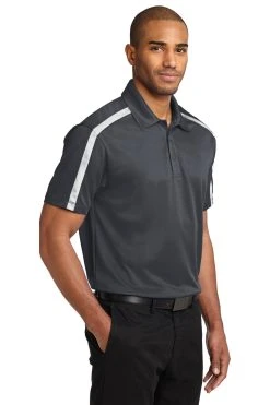 Adult Silk Touch Performance Colorblock Stripe Polo -Port Authority Shop a2cc54d234a1b9