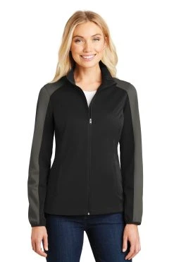 Ladies Active Colorblock Soft Shell Jacket -Port Authority Shop a35b75679800bf