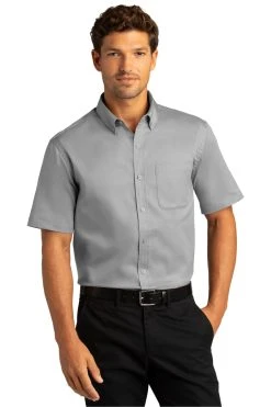 Short Sleeve SuperPro React™Twill Shirt -Port Authority Shop a87247c0ea8bea