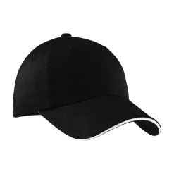 Unisex Sandwich Bill Cap With Striped Closure -Port Authority Shop aa58c518eab10e