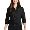 Ladies 3/4-Sleeve Carefree Poplin Shirt -Port Authority Shop af66fdf38c99e4