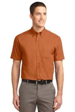 Tall Short Sleeve Easy Care Shirt -Port Authority Shop b0ebfa89bfcc90
