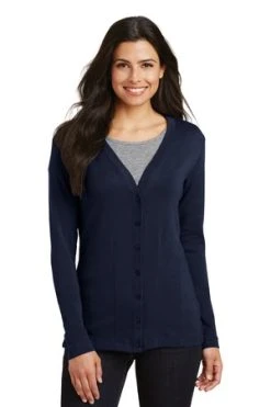 Ladies Modern Stretch Cotton Cardigan -Port Authority Shop b3aee77f790f63