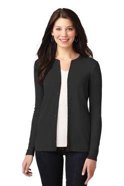 Ladies Concept Stretch Button-Front Cardigan