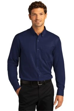 Long Sleeve SuperPro React™ Twill Shirt -Port Authority Shop b94edcfb073424