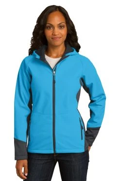 Ladies Vertical Hooded Soft Shell Jacket -Port Authority Shop bd8f4b28560744
