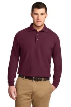 Silk Touch Long Sleeve Polo 25 Silk Touch Long Sleeve Polo -Port Authority Shop c5bea0c23bc60b