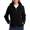 Ladies Textured Hooded Soft Shell Jacket -Port Authority Shop ca1a859879cd50