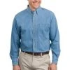 Adult Unisex Long Sleeve Denim Shirt